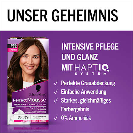 Haarfarbe Schaum 668 Haselnuss Schwarzkopf Perfect Mousse