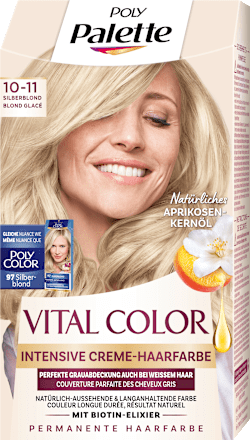 Haarfarbe Vital Color 10-11 Silberblond Palette Intensive Color Creme