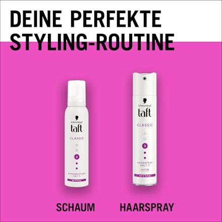 Schaumfestiger Classic, Halt & Schutz Schwarzkopf taft