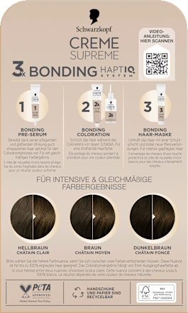 Dauerhafte Coloration Creme Supreme - Nr. 5-0 Natürliches Braun Schwarzkopf CREME SUPREME