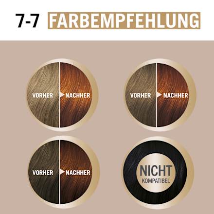 Haarfarbe 7-7 Dunkles Kupferblond Schwarzkopf CREME SUPREME