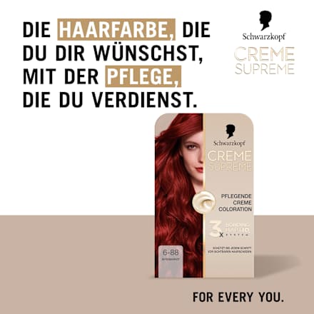 Haarfarbe 6-88 Intensivrot Schwarzkopf CREME SUPREME