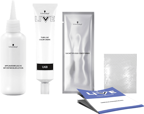 Haarfarbe Urban Metallics, U68 Ruby Glaze Schwarzkopf LIVE