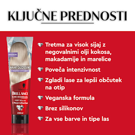 Barvna maska za lase Hladno blond Schwarzkopf Brillance