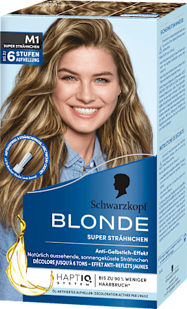 Strähnchen Set M1 Schwarzkopf Blonde