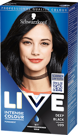 Haarfarbe 099 Deep Black Schwarzkopf LIVE