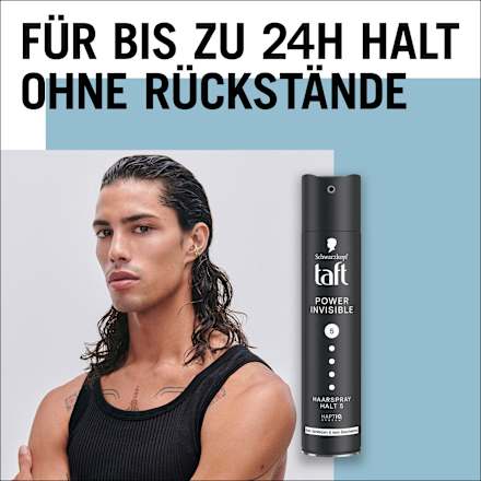 Haarspray POWER INVISIBLE Halt 5 Schwarzkopf taft