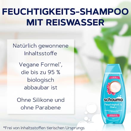 Shampoo Feuchtigkeit & Glanz schauma