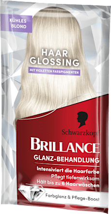 Farb-Glanzbehandlung Glossing Kühles Blond Schwarzkopf Brillance