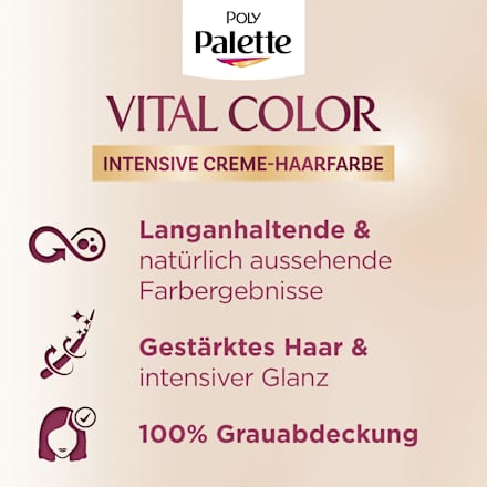Haarfarbe Vital Color 4-0 Dunkelbraun Palette Intensive Color Creme