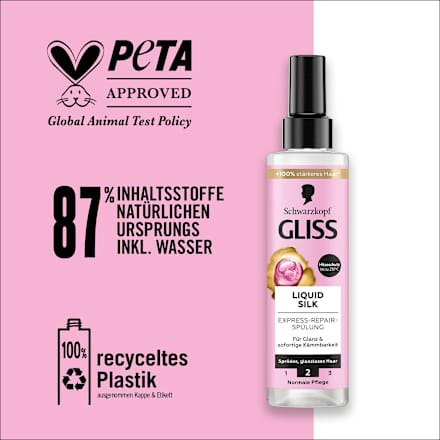 Sprüh-Conditioner Express-Repair Liquid Silk Schwarzkopf GLISS