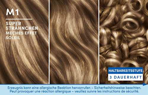 Strähnchen Set M1 Schwarzkopf Blonde