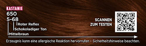 Intensiv-Creme-Coloration 650 Kastanie Palette Intensive Color Creme