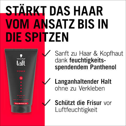 Haargel POWER Halt 5 Schwarzkopf taft