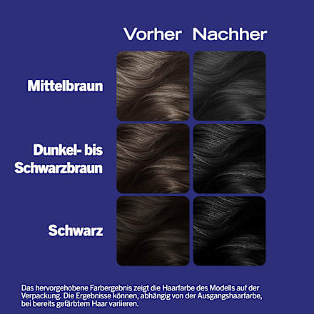 Haarfarbe 099 Deep Black Schwarzkopf LIVE