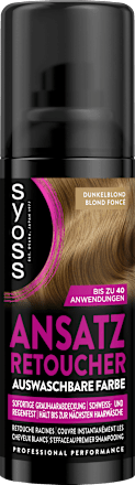 Ansatz Retoucher Sofort Ansatz-Kaschierspray – Dunkelblond syoss