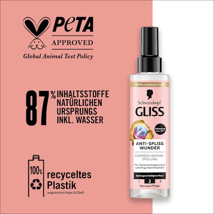 Sprüh-Conditioner Express-Repair Anti-Spliss Wunder Schwarzkopf GLISS
