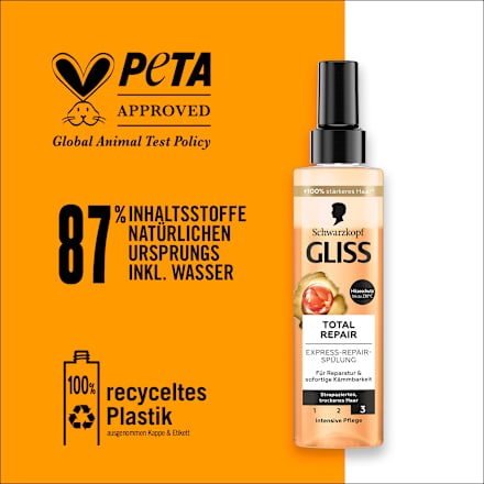 Sprüh-Conditioner Express-Repair Total Repair Schwarzkopf GLISS