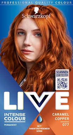 Haarfarbe 077 Caramel Copper Schwarzkopf LIVE