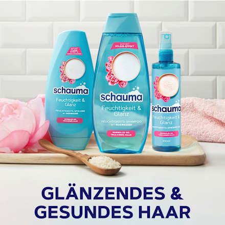 Shampoo Feuchtigkeit & Glanz schauma