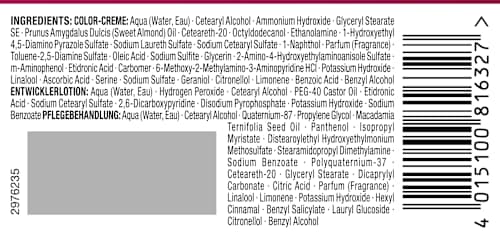 Haarfarbe 4-99 Aubergine  Palette Intensive Color Creme