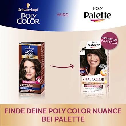 Haarfarbe Vital Color 4-0 Dunkelbraun Palette Intensive Color Creme