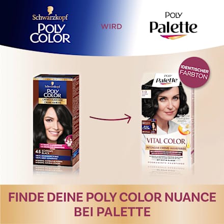 Haarfarbe Vital Color 1-0 Schwarz Palette Intensive Color Creme