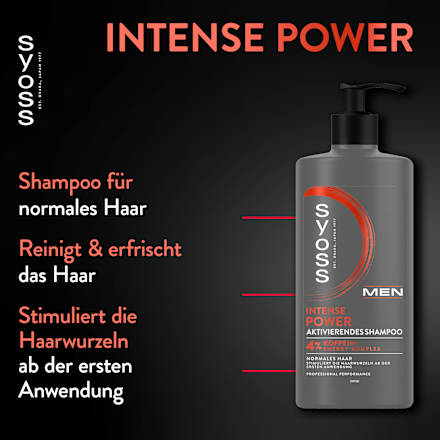 Shampoo Men Intense Power syoss