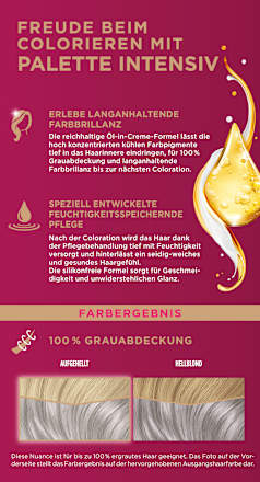 Haarfarbe U71 Kühles Silbergrau Palette Intensive Color Creme