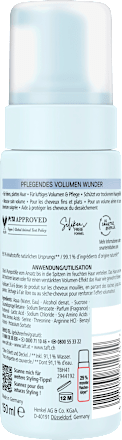 Pflegender Schaum Volumen Wunder Schwarzkopf taft