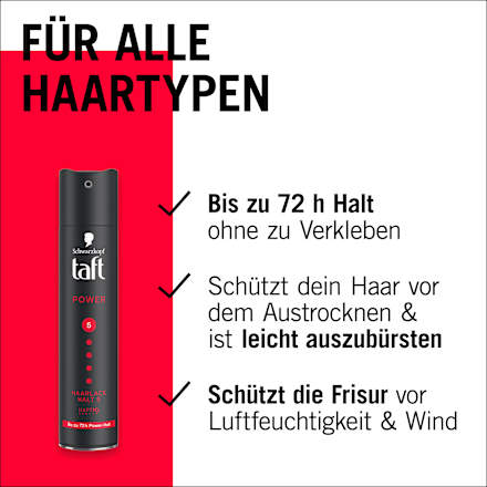 Haarlack POWER Halt 5 Schwarzkopf taft