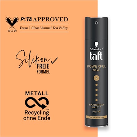 Haarspray POWERFUL AGE Halt 5 Schwarzkopf taft