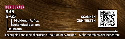 Haarfarbe 6-65/645 Honigbraun Palette Intensive Color Creme
