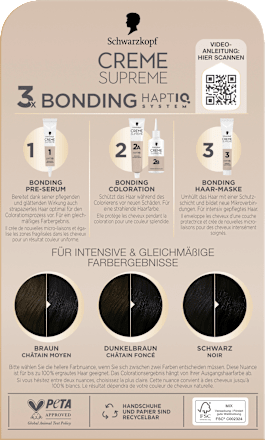 Dauerhafte Coloration Creme Supreme - Nr. 1-0 Tiefes Schwarz Schwarzkopf CREME SUPREME