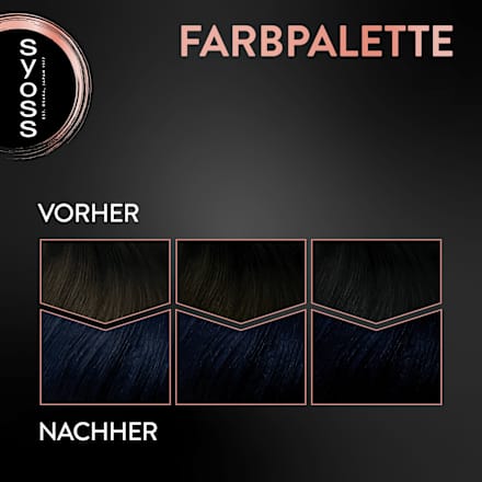 Haarfarbe 1_4 Blauschwarz Syoss