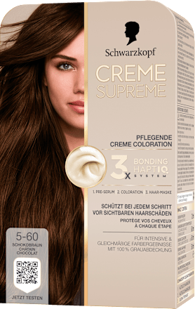 Dauerhafte Coloration Creme Supreme - Nr. 5-60 Schokobraun Schwarzkopf CREME SUPREME
