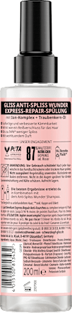 Sprüh-Conditioner Express-Repair Anti-Spliss Wunder Schwarzkopf GLISS