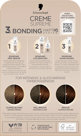 Dauerhafte Coloration Creme Supreme - Nr. 6-68 Helles Karamellbraun Schwarzkopf CREME SUPREME