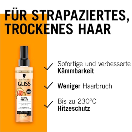 Sprüh-Conditioner Express-Repair Total Repair Schwarzkopf GLISS