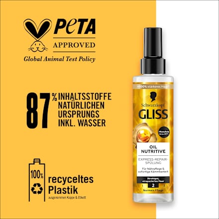 Sprüh-Conditioner Express-Repair Oil Nutritive Schwarzkopf GLISS