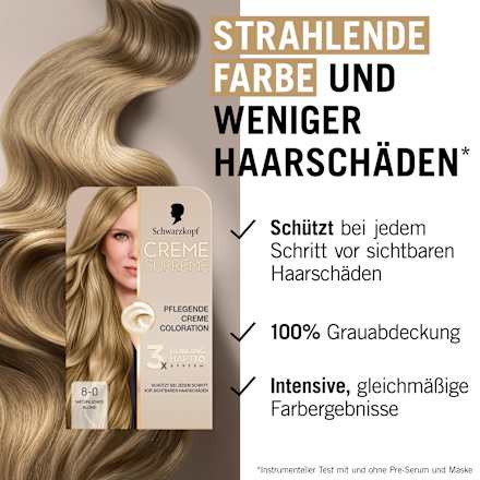 Haarfarbe 8-0 Natürliches Blond Schwarzkopf CREME SUPREME