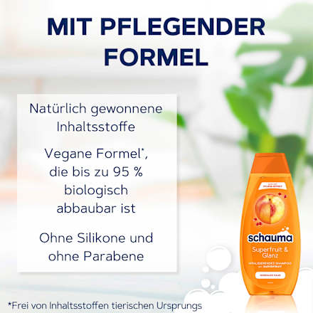 Shampoo Superfruit & Glanz schauma