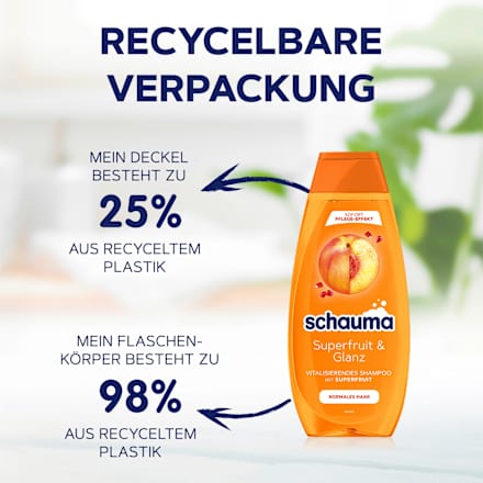 Shampoo Superfruit & Glanz schauma