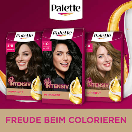 Haarfarbe 1-0/900 Schwarz Palette Intensive Color Creme