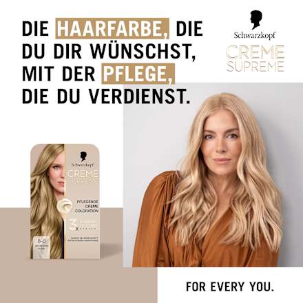 Haarfarbe 8-0 Natürliches Blond Schwarzkopf CREME SUPREME