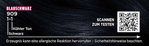 Haarfarbe 1-1/909 Blauschwarz Palette Intensive Color Creme