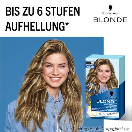 Strähnchen Set M1 Schwarzkopf Blonde