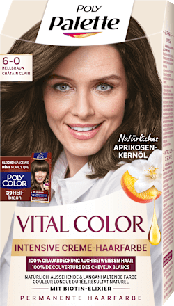 Haarfarbe Vital Color 6-0 Hellbraun Schwarzkopf Palette
