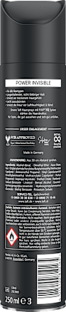 Haarspray POWER INVISIBLE Halt 5 Schwarzkopf taft