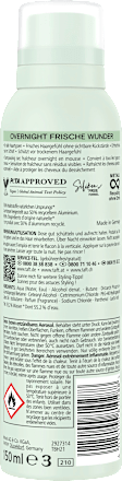 Trockenshampoo Schaum Overnight Frische Wunder Schwarzkopf taft